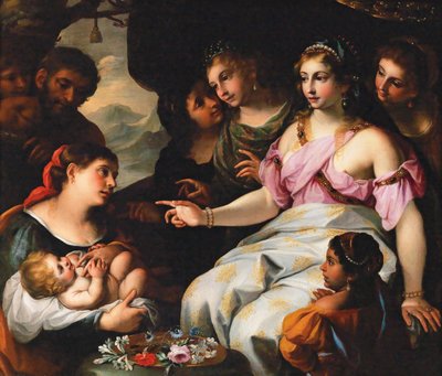 寻找摩西》。 作者 伊丽莎白·赛拉妮（Elisabetta Sirani）