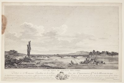 Udsigt over Pont de Neuilly (Vuë du Pont de Neuilly près Paris) 作者 让·米歇尔·莫罗