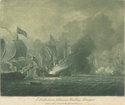 来自约翰-哈德利收藏的航运场景，1720年代。 作者 伊丽莎·科卡尔