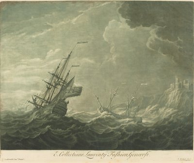 来自劳伦斯时尚收藏的航运场景，1720年代。 作者 伊丽莎·科卡尔