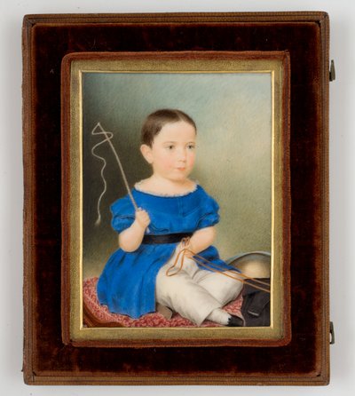 斯蒂芬索尔兹伯里三世（1835-1905）1838年（象牙上的wc） 作者 伊丽莎·古德里奇（Eliza Goodridge）
