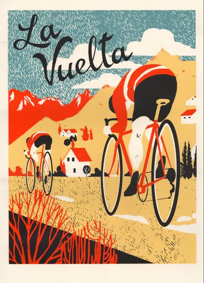 La Vuelta，2015（丝网印刷） 作者 伊丽莎·索思伍德（Eliza Southwood）