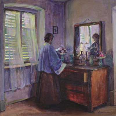 关闭的百叶窗（布面油画） 作者 伊丽莎白·诺瑟斯