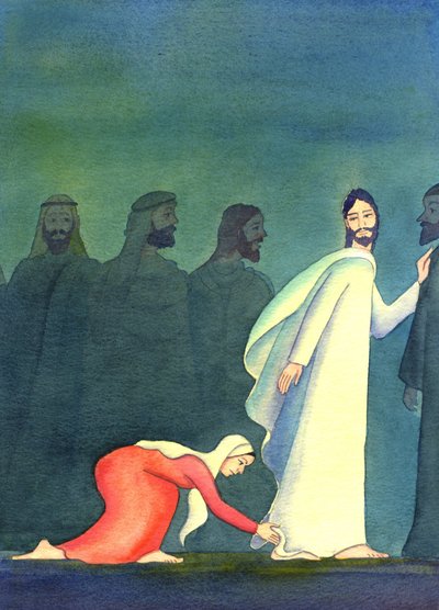 一个女人对自己说：“如果我只能摸摸他衣服的下摆，我就会被治愈的”，2001年（纸上水） 作者 伊丽莎白王