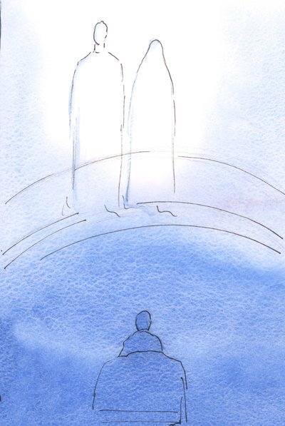 在圣餐之后，基督和他的母亲荣耀地向我显现。是为了鼓励和安慰我，2002年（纸上写有w - c） 作者 伊丽莎白王