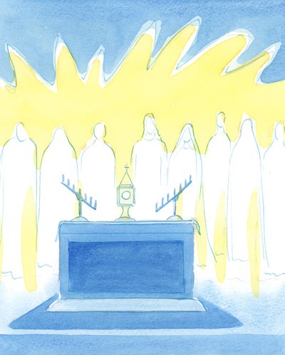 基督喜欢通过他在2003年圣礼中的真实存在为他的朋友们带来提神和新的勇气（纸上写有w - c） 作者 伊丽莎白王
