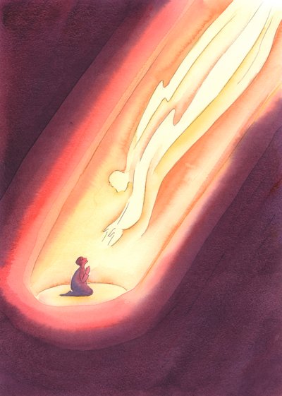 如果我们以信仰，儿童的诚实和信任来祈祷，即使我们不感到祂的同在，上帝也会一直降临到我们身边。 ，2004年（带纸质w - c） 作者 伊丽莎白王