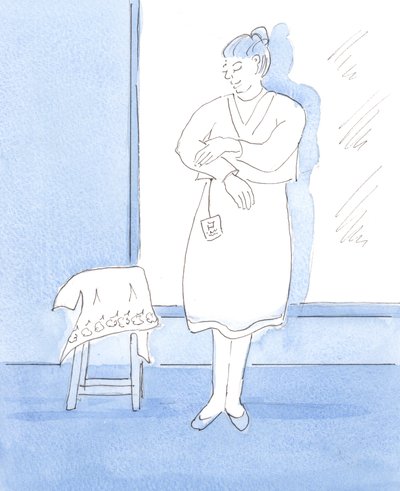 令人高兴的是，我们对美丽的事物感到高兴并感谢上帝，2004年（纸上写有水） 作者 伊丽莎白王