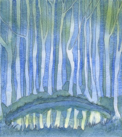 就像一个人看不见森林深处的深渊一样，没有人能“深思熟虑”上帝，2003年（纸上写有w - c） 作者 伊丽莎白王
