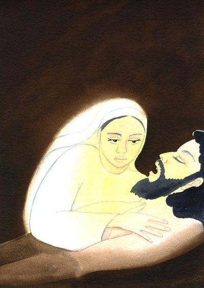 圣母怜子图（2001）（带纸） 作者 伊丽莎白王
