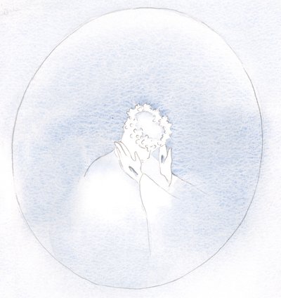 我们对自己的欲望的执着越少，基督就越容易以我们自己的美德和美丽为我们穿衣。（2001年，纸上写真） 作者 伊丽莎白王