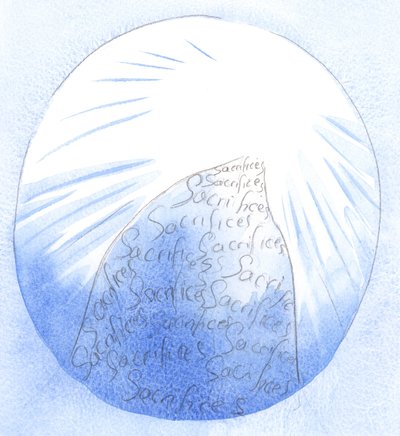 通过基督的恩典，我正在建立恩典的“山”，用牺牲将其铺平，以便其他人可以走向上帝，2002年（纸上w - c） 作者 伊丽莎白王