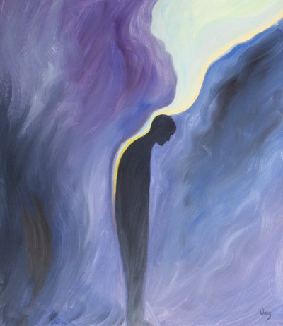 当我们要求圣母为炼狱的灵魂祈祷时，她这样做了，上帝的净化恩典像抚慰的香脂一样倾泻在他们身上，2001年（船上的油） 作者 伊丽莎白王