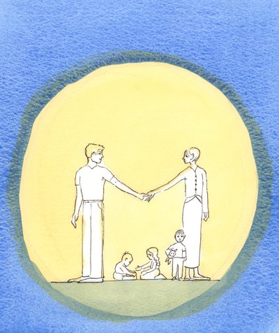 一对已婚夫妇真正彼此爱着并且爱上帝的地方，他们想遵行他的遗嘱，2002年（纸上写真） 作者 伊丽莎白王