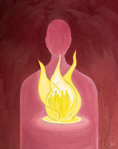 依靠上帝的爱，我们可以为心中所怀的那些人提供帮助和祈祷（2000年，船上有油） 作者 伊丽莎白王