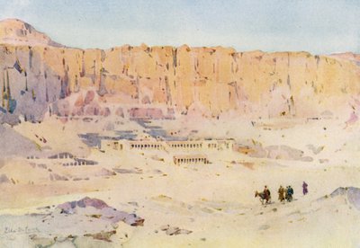 Der-el-Bahri (彩色石版印刷) 作者 艾拉·杜甘蔗