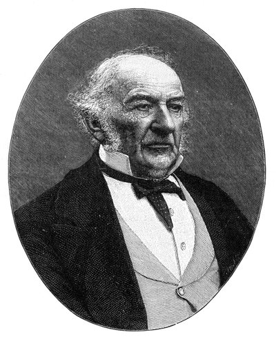 英国自由党政治家兼总理威廉·埃沃特·格拉德斯通（William Ewart Gladstone），建于1890年。 作者 埃利奥特和弗莱