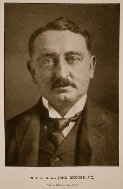 Rt Hon Cecil Rhodes，PC（sepia photo） 作者 艾略特和弗莱工作室