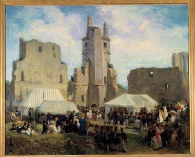 走他雄伟的路易菲利普一世和他的家人 埃洛伊·菲尔明·费伦（Eloi Firmin Feron，1802-1876 年）的画作。 1832. 图尔，美术博物馆 作者 伊洛伊·菲尔曼·费伦（Eloi Firmin Feron）