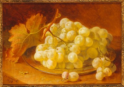 银盘上的葡萄，1893年 作者 埃洛伊斯·哈丽特·斯坦纳德
