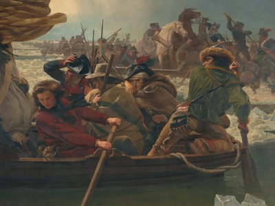 1776年12月25日，华盛顿穿越特拉华河 作者 伊曼纽尔·戈特利布·洛伊茨