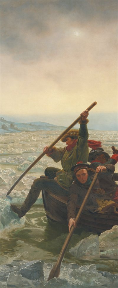 1776年12月25日，华盛顿穿越特拉华河 作者 伊曼纽尔·戈特利布·洛伊茨