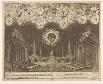 Vuurwerk in Moskou bij de viering van het einde van de Russisch-Turkse Oorlog，1775 年（第四幕）
Representation du Feu d