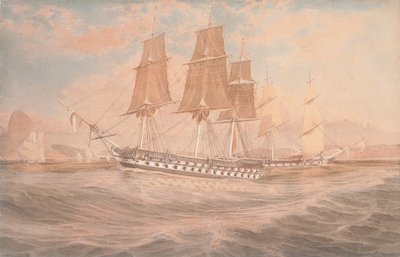 HMS恒河号和Thetis离里约热内卢 作者 Emeric Essex维达尔
