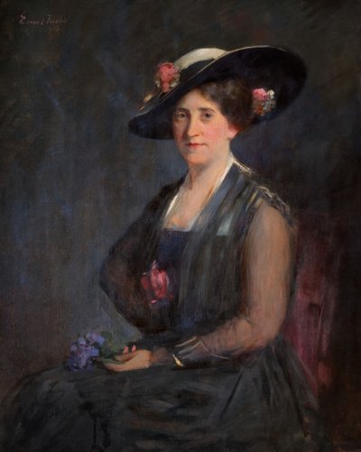 奥尔加-迈尔斯夫人的画像，1915年。 作者 埃米尔·福克斯（Emil Fuchs）