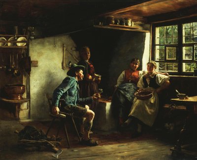 1880年的求爱 作者 Emil Karl Rau