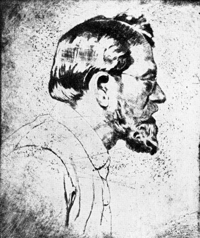 Emil Orlik  - 自画像 作者 埃米尔·奥尔里克（Emil Orlik）