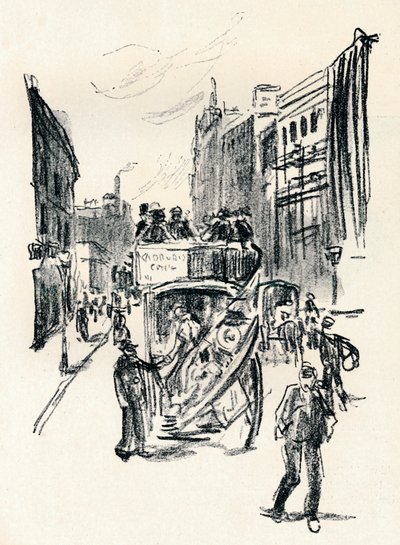 根据埃米尔·奥尔里克（Emil Orlik）的粉笔画，摄于c1900年 作者 埃米尔·奥尔里克（Emil Orlik）