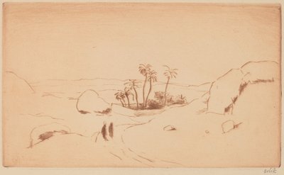 沙漠中的绿洲 作者 埃米尔·奥尔里克（Emil Orlik）