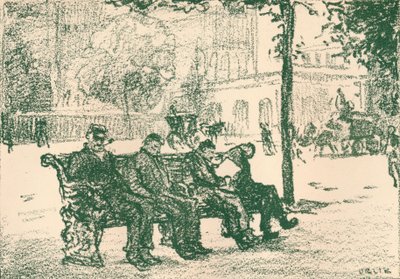 1898年在维多利亚大堤上 作者 埃米尔·奥尔里克（Emil Orlik）