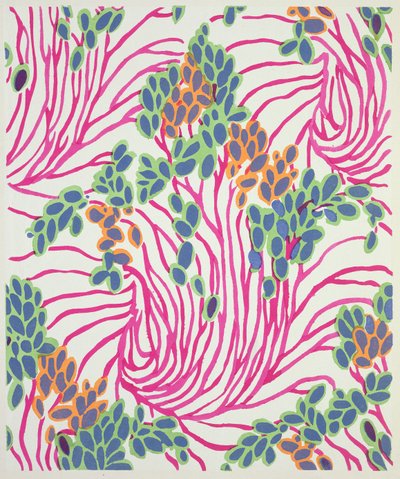 花卉设计主题来自“Floreal：Dessins & Coloris Nouveaux”，c.1920（模板印刷） 作者 埃米尔·阿兰·塞盖