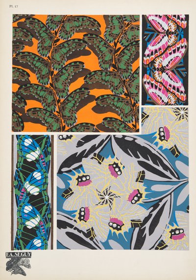 第 17 版，来自 Butterflies，酒吧。 1925 年（模板印刷） 作者 埃米尔·阿兰·塞盖