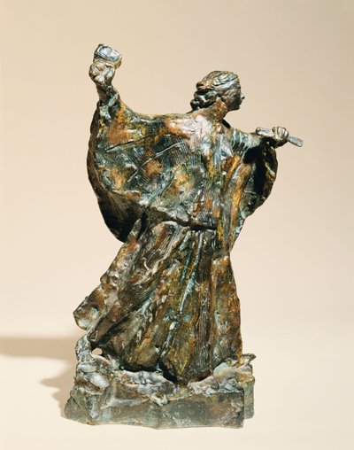 工作中的雕刻家；女雕塑家在工作，1906年 作者 埃米尔·安托万·鲍德尔