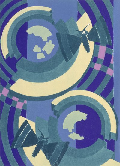 10 号图版，来自“Prismes”，1931 年之后（彩色平版印刷） 作者 埃米尔·阿兰·塞盖