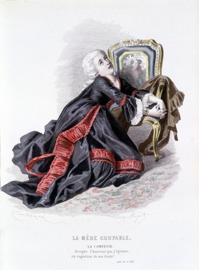 博马舍(1732-1799)作品全集》由爱德华-福尼尔编辑。Laplace, Sanchez et Cie, Paris 1876 (雕刻) 作者 埃米尔·安托万·贝亚德