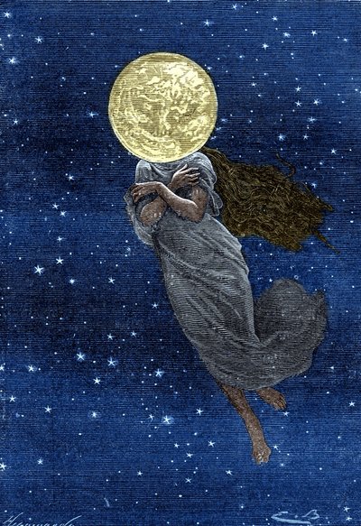 Engraving (by Emile Bayard) of Jules Verne