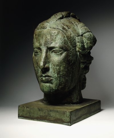 自由之首；泰特·德·利伯特（Tete de Liberte），约1914年（青铜色青铜） 作者 埃米尔·安托万·鲍德尔