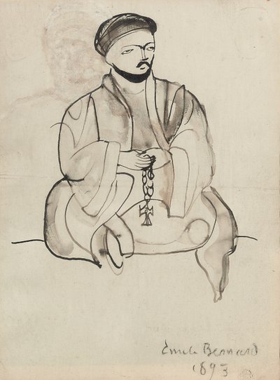 科普特神父，1893年 作者 埃米尔·伯纳德（Emile Bernard）