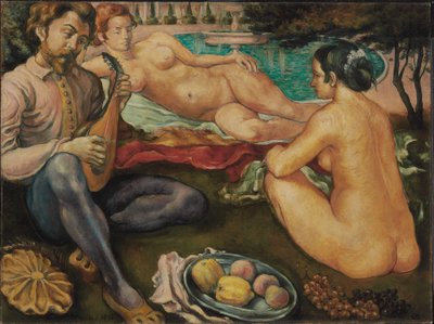 爱的法院，1890年 作者 埃米尔·伯纳德（Emile Bernard）