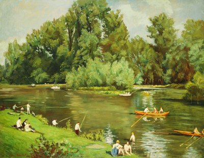 马恩河边缘，约1932年 作者 埃米尔·伯纳德（Emile Bernard）