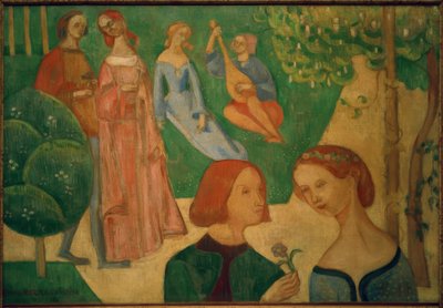 在远古的公园里 作者 埃米尔·伯纳德（Emile Bernard）
