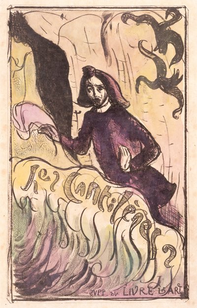 Les Cantilènes：封面（手绘锌版画） 作者 埃米尔·伯纳德（Emile Bernard）