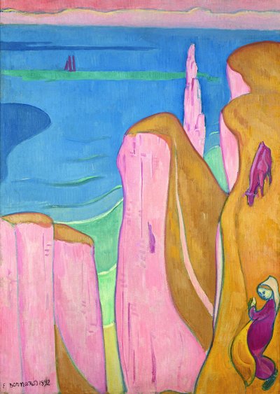 哈德逊悬崖（1892）。 作者 埃米尔·伯纳德（Emile Bernard）