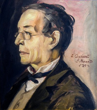 Paul Leautaud (1872-1956) 作家和专栏作家的肖像。 埃米尔·伯纳德 (Emile BERNARD) (1868-1941) 的绘画 - 纸板油彩 H：48 厘米； L：41 厘米 - 卡尔维博物馆，阿维尼翁 作者 埃米尔·伯纳德（Emile Bernard）