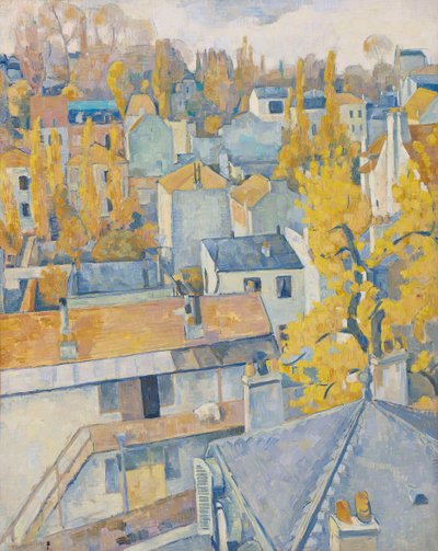 屋顶景观，1890年。 作者 埃米尔·伯纳德（Emile Bernard）