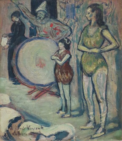 埃米尔-贝尔纳的《Saltimbanques》，1887 年 作者 埃米尔·伯纳德（Emile Bernard）